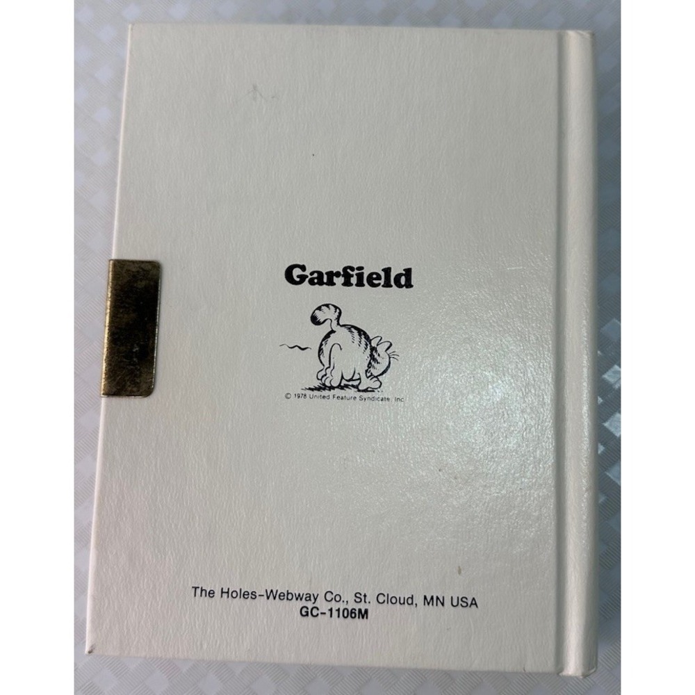 VTG 1978 Garfield Diary Locking Journal Jim Davis United Feature Syndicate - Picture 4 of 9